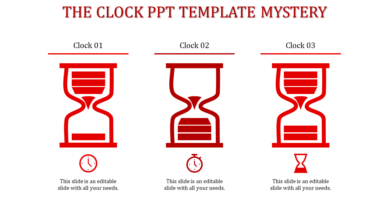 Clock PPT And Google Slides Template Design