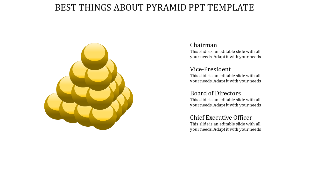 Get The Best And Stunning Pyramid PPT Template Slides