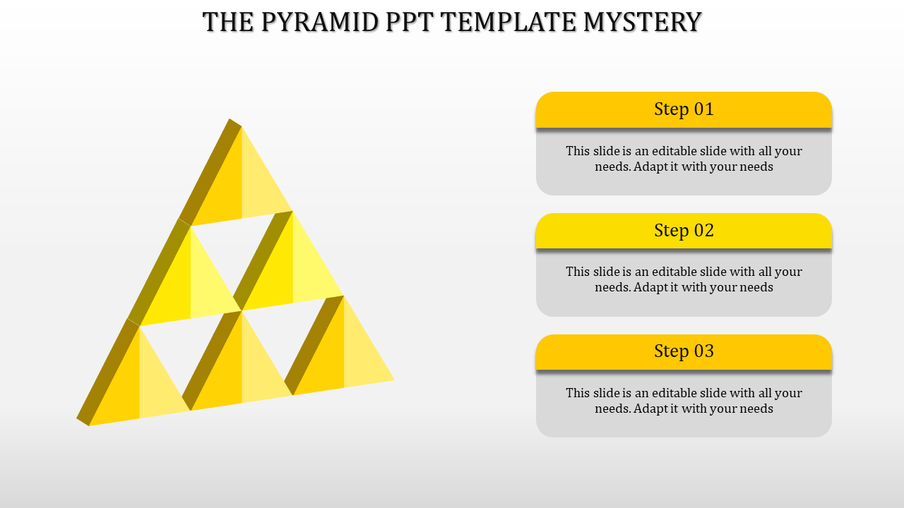 Creative Pyramid PPT Template for Structured Presentations