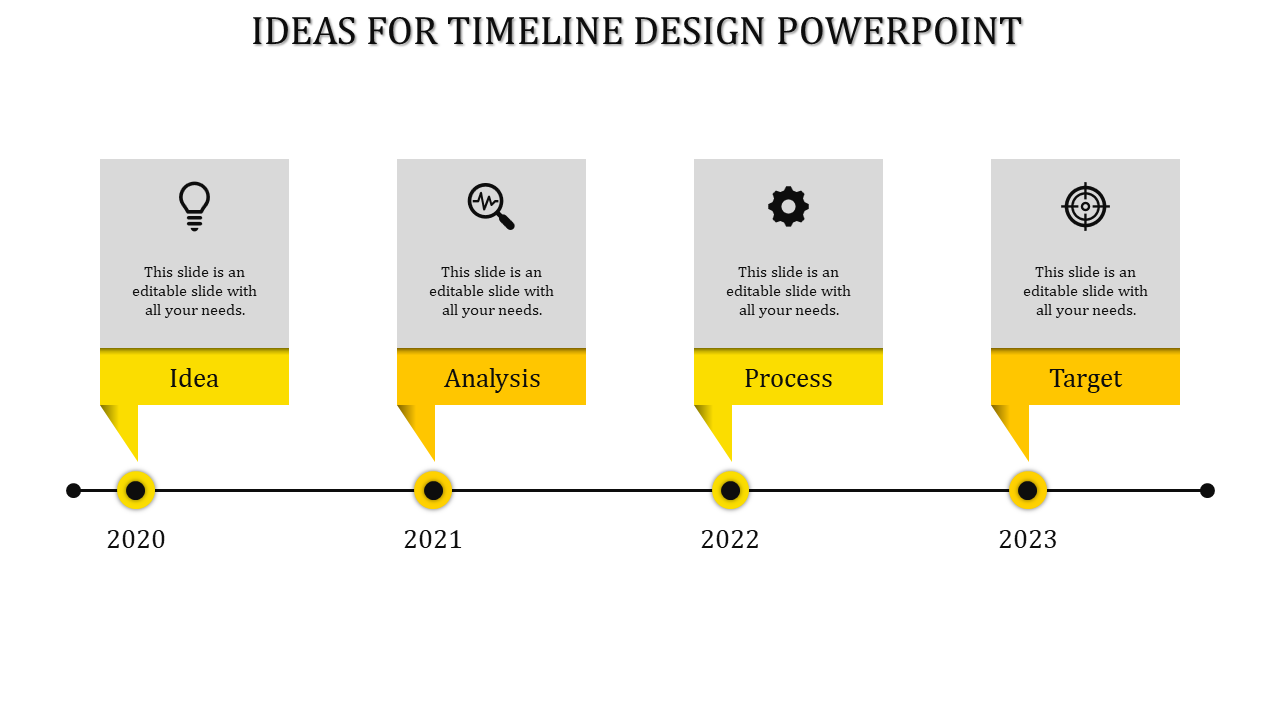 Creative Timeline Design PowerPoint for Business Use