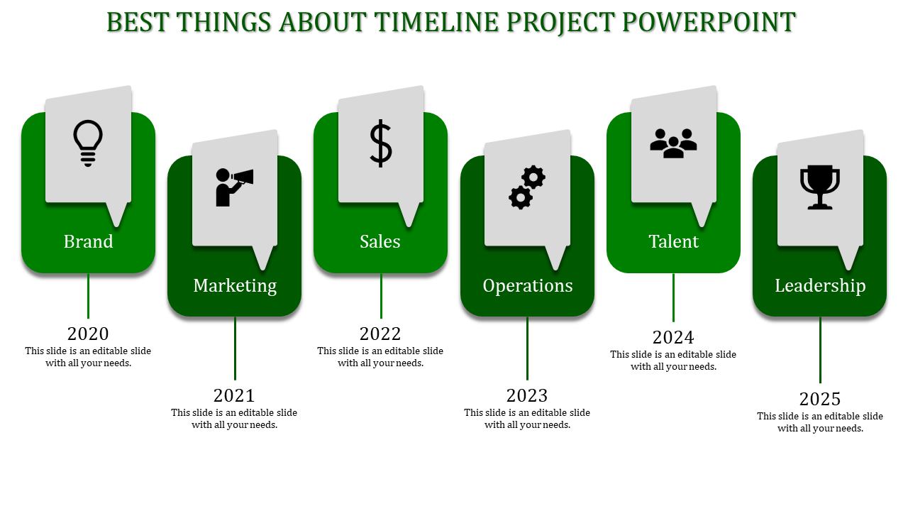 Download Simple And Stunning Timeline Project PowerPoint