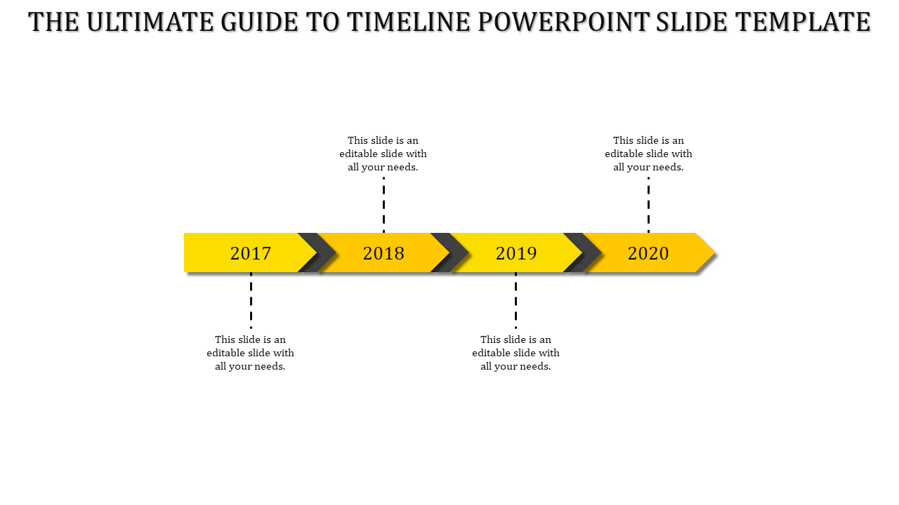 Comprehensive Timeline PowerPoint Slide Template for Project