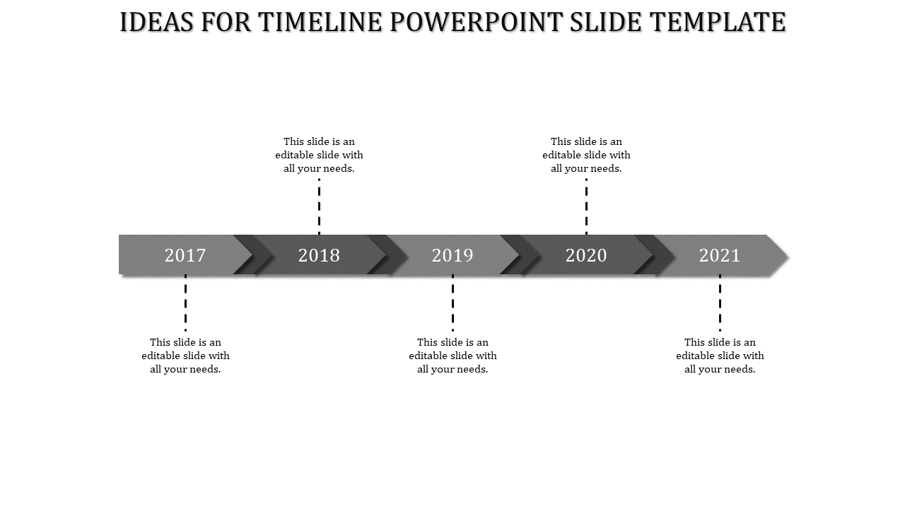 Timeline PowerPoint Slide Template for Visual Clarity