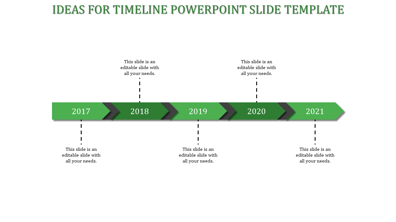 Leave an Everlasting Timeline PowerPoint  Template Design