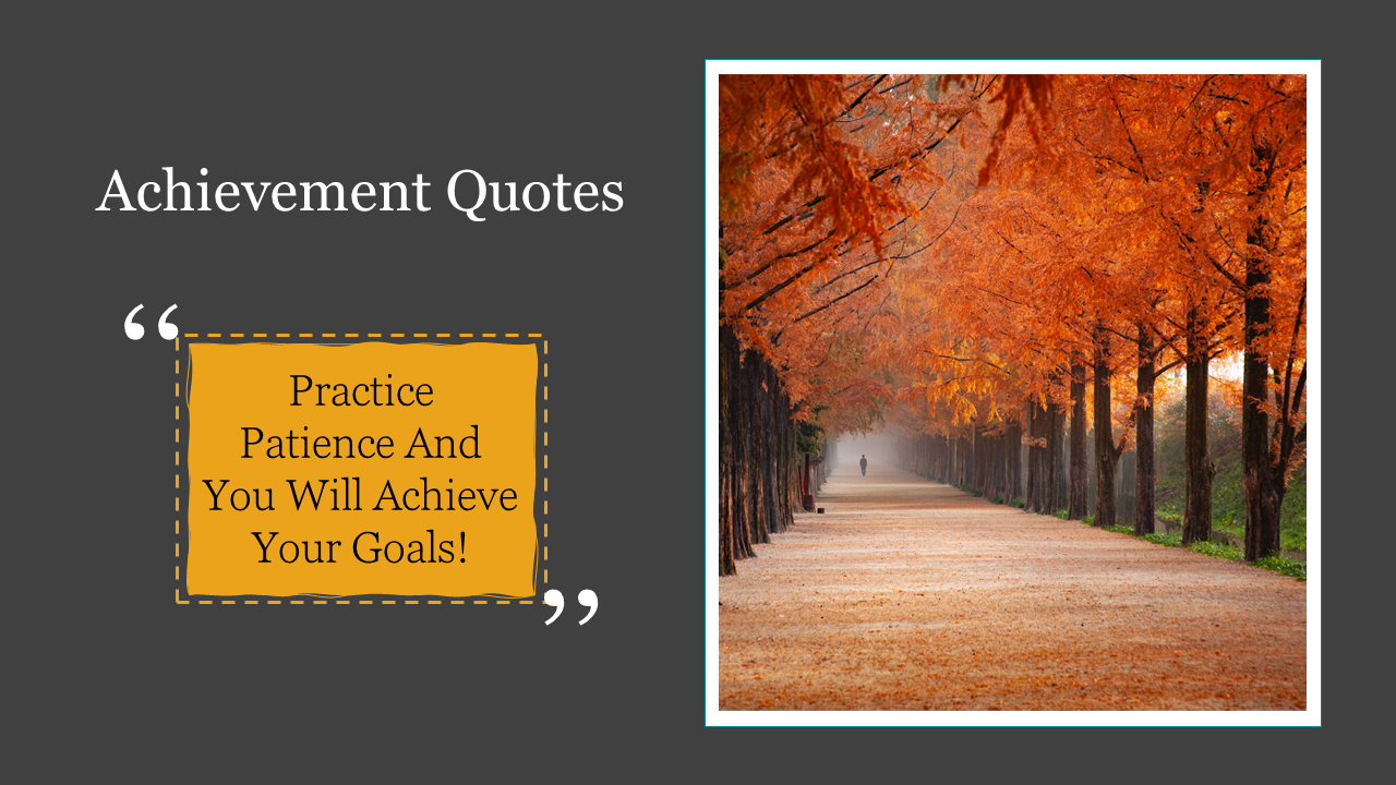 Affordable Achievement Quotes PPT Template Designs