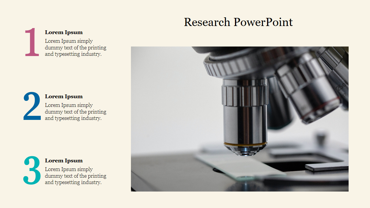 Elegant Research PowerPoint Template Presentation