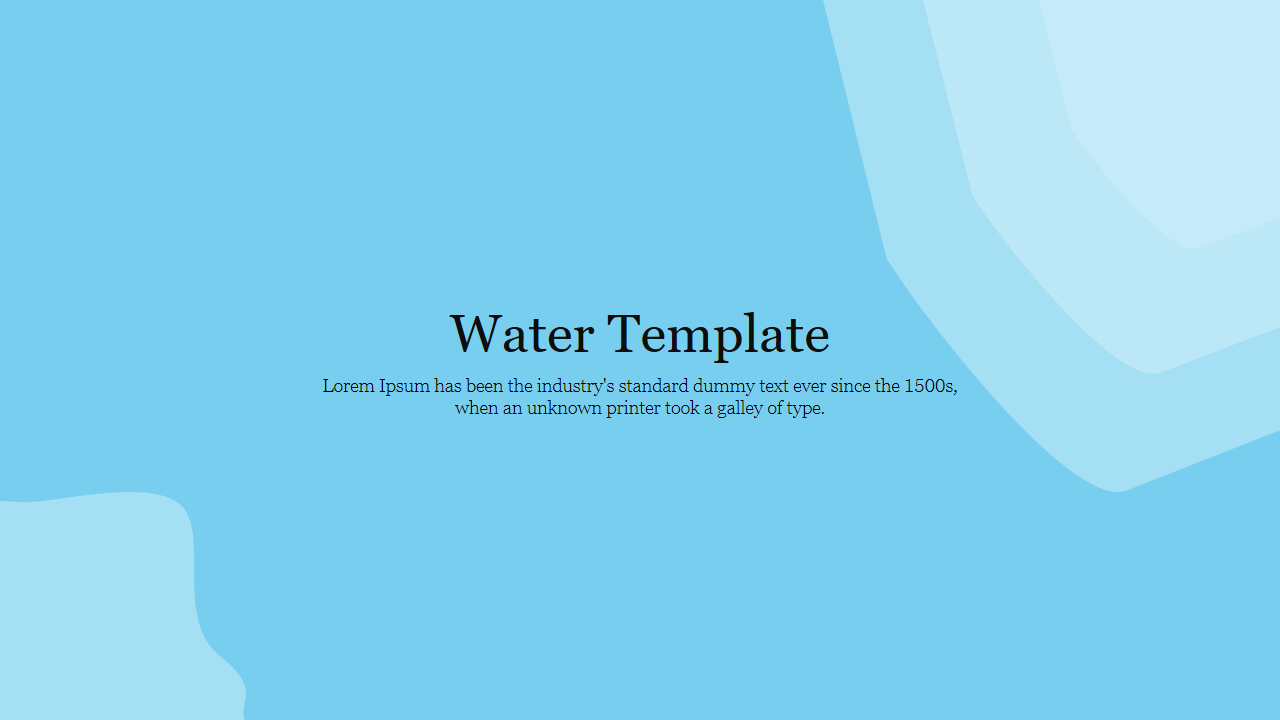 Light blue background with abstract water like shapes in varying shades and centered black text.