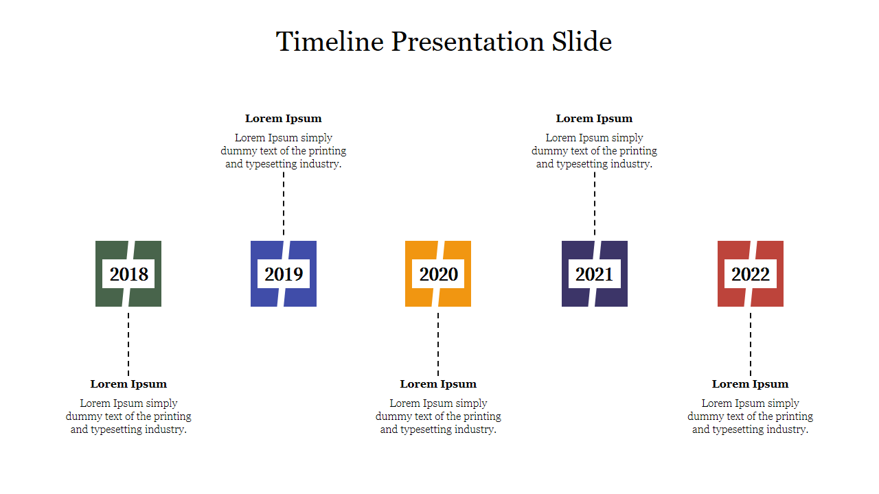 Customize Timeline Presentation Slide For Your Purpose