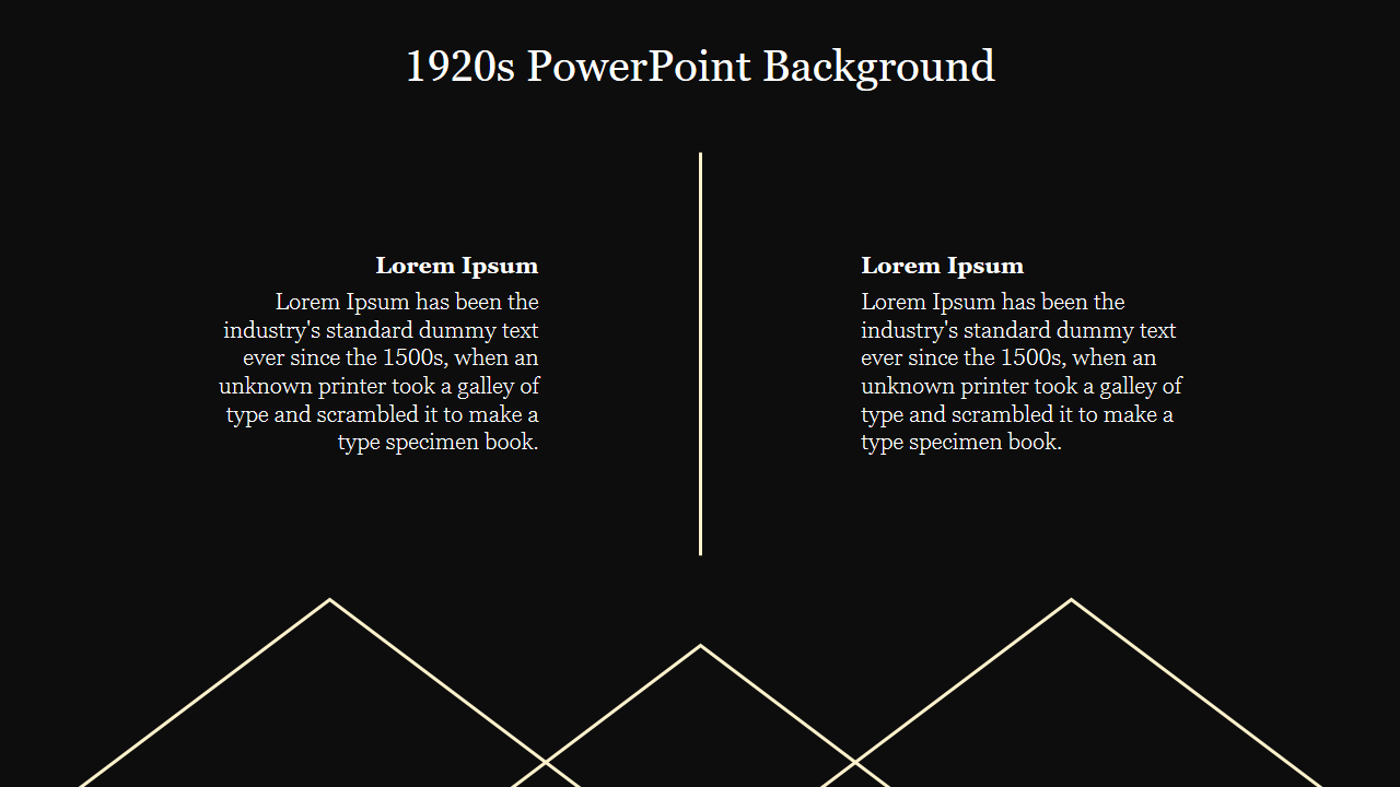 Extraordinary 1920s PowerPoint Background Diagram For You