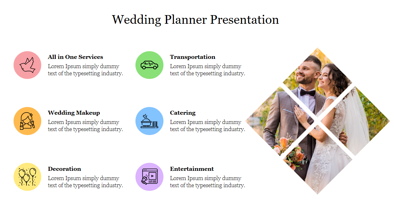 Attractive Wedding Planner Presentation Template