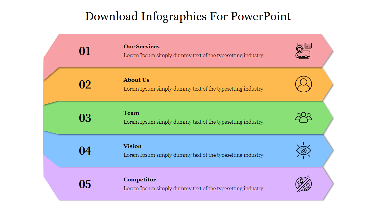 Creative Download Infographics For PowerPoint Template