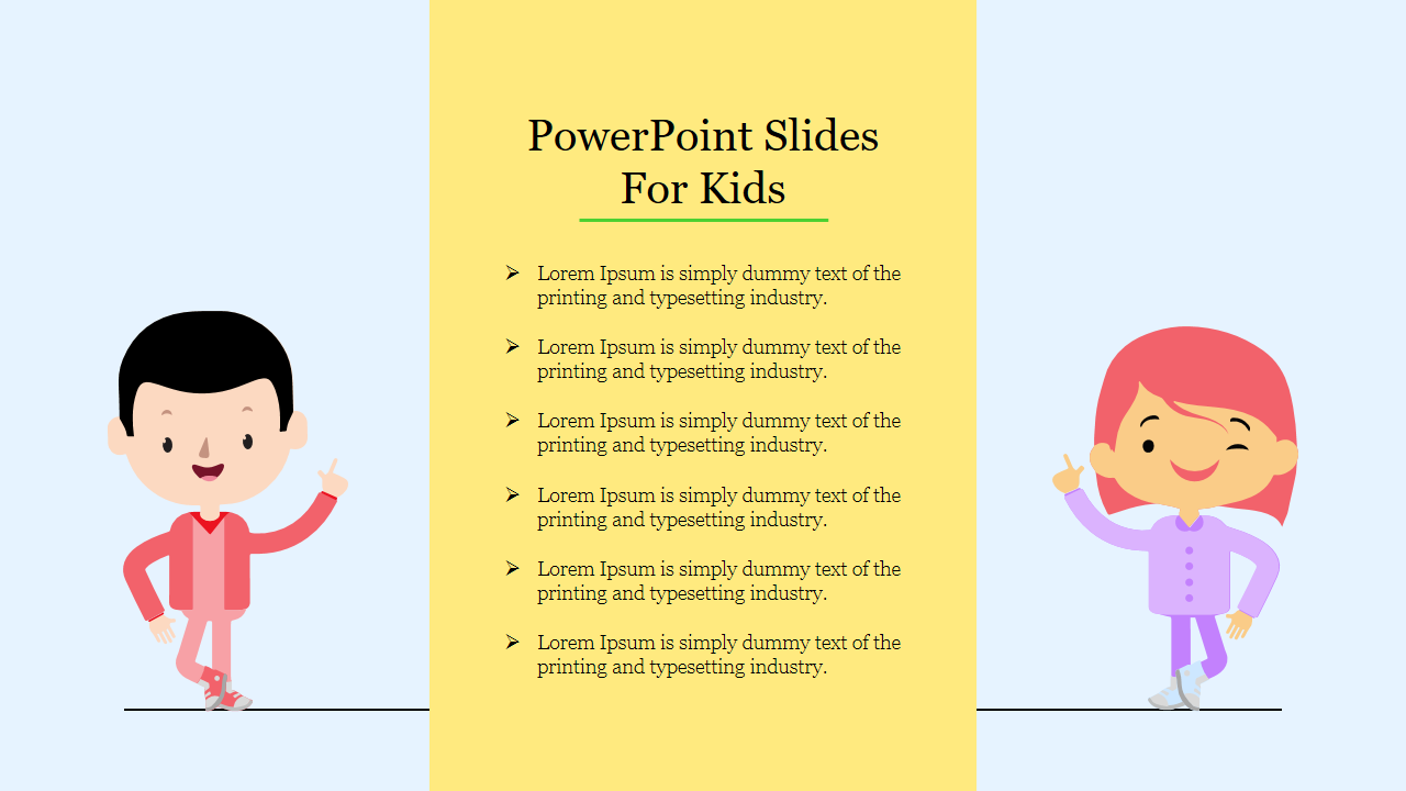 PowerPoint Presentation Template and Google Slides For Kids