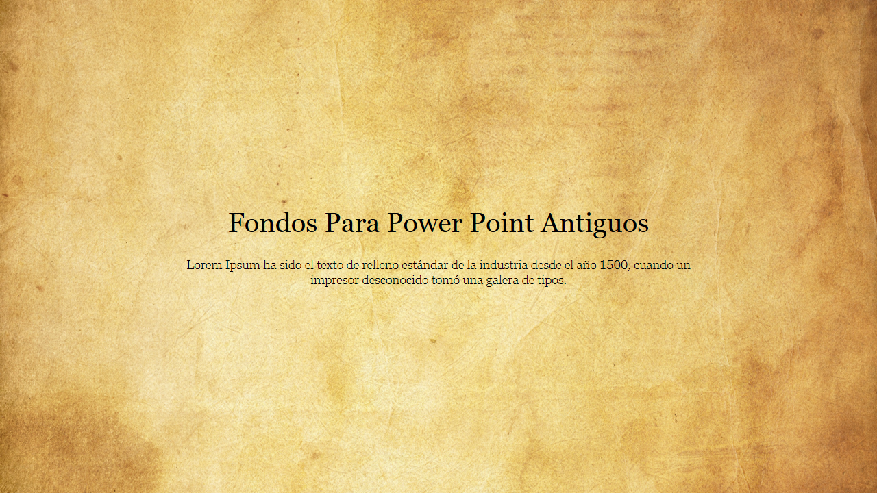 Fondos Para Power Point Antiguos vintage textured background in brown with a title and placeholder text. 