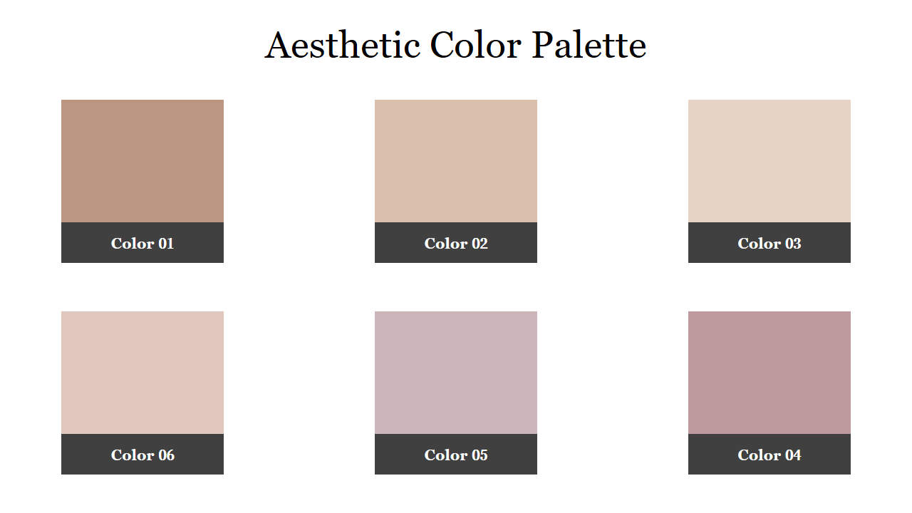 Brown Aesthetic Color Palette