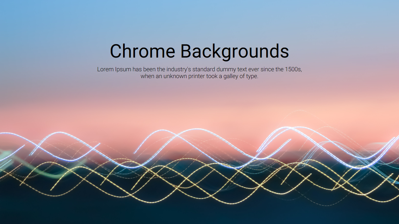 Abstract background with light trails and a gradient sky and placeholder text area in the center.