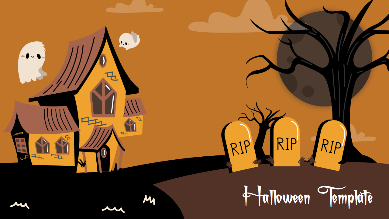 Innovative Halloween Google Template Presentation Slides