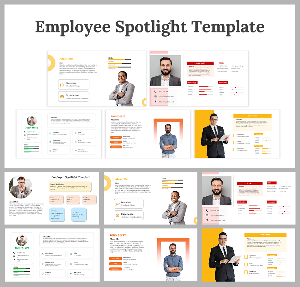 Employee Spotlight PowerPoint and Google Slides Themes