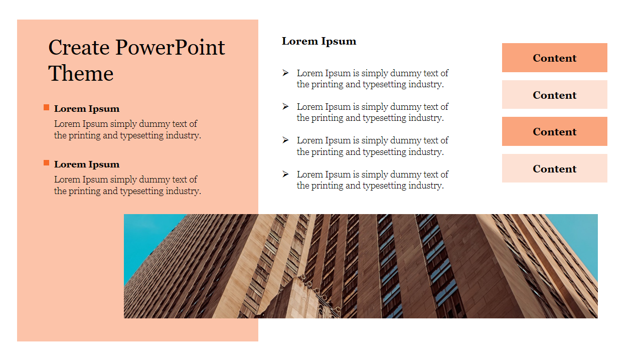 Innovative Create PowerPoint Theme Presentation Slide