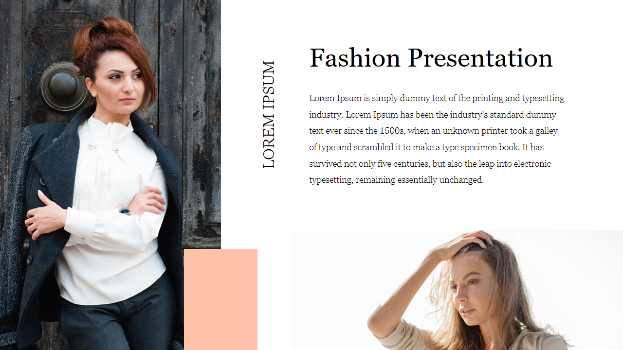 Trendy Fashion Presentation Template Slide