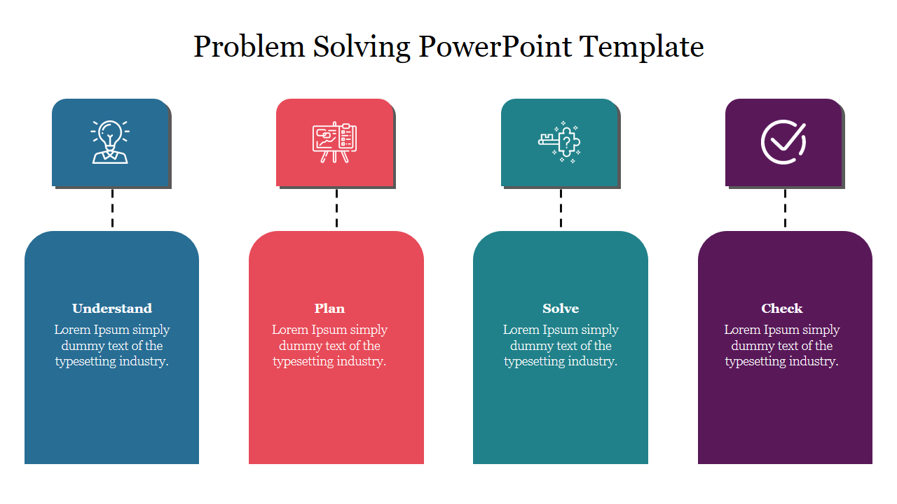 Simple Problem Solving PowerPoint Template Slide