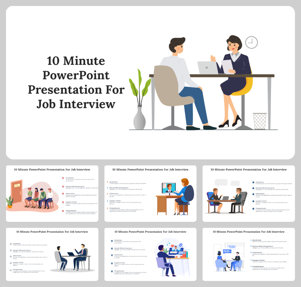 10 Minute PPT Templates and Google Slides For Job Interview