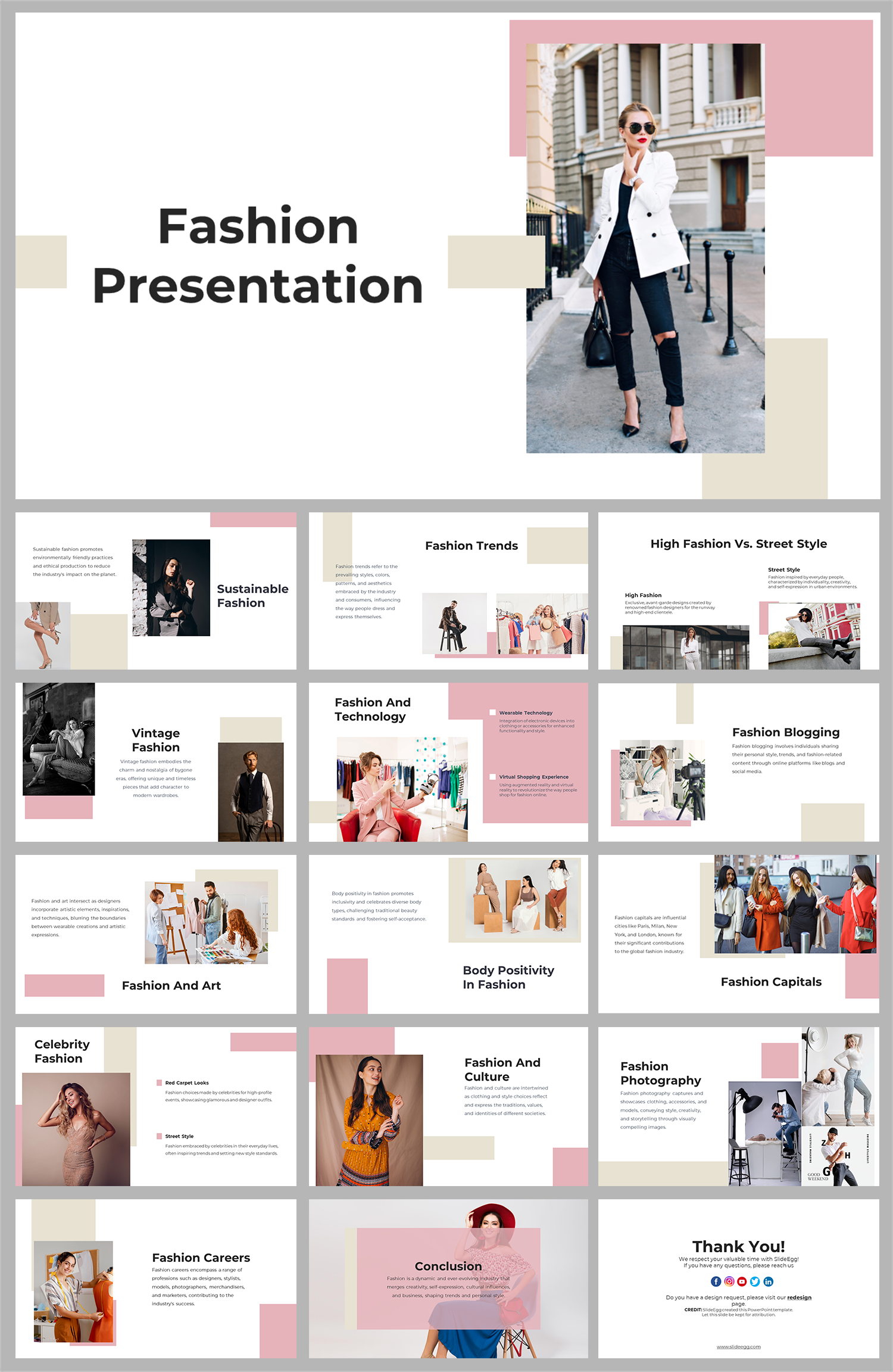 Creative Fashion Presentation And Google Slides Templates