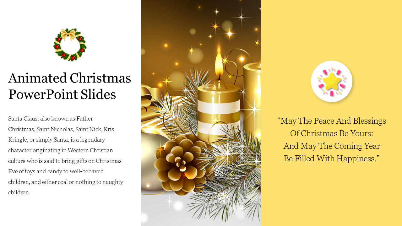 Animated Christmas PowerPoint Slides Free Google Slides