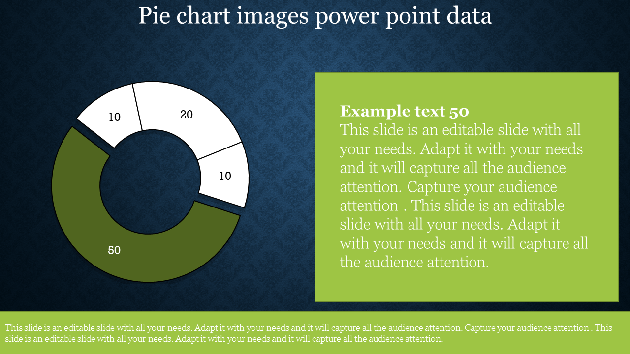 Use Pie Chart Images PowerPoint Presentation Template