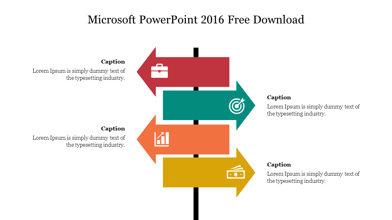 Orange puzzle layout representing Microsoft, each piece containing an icon and placeholder text section.