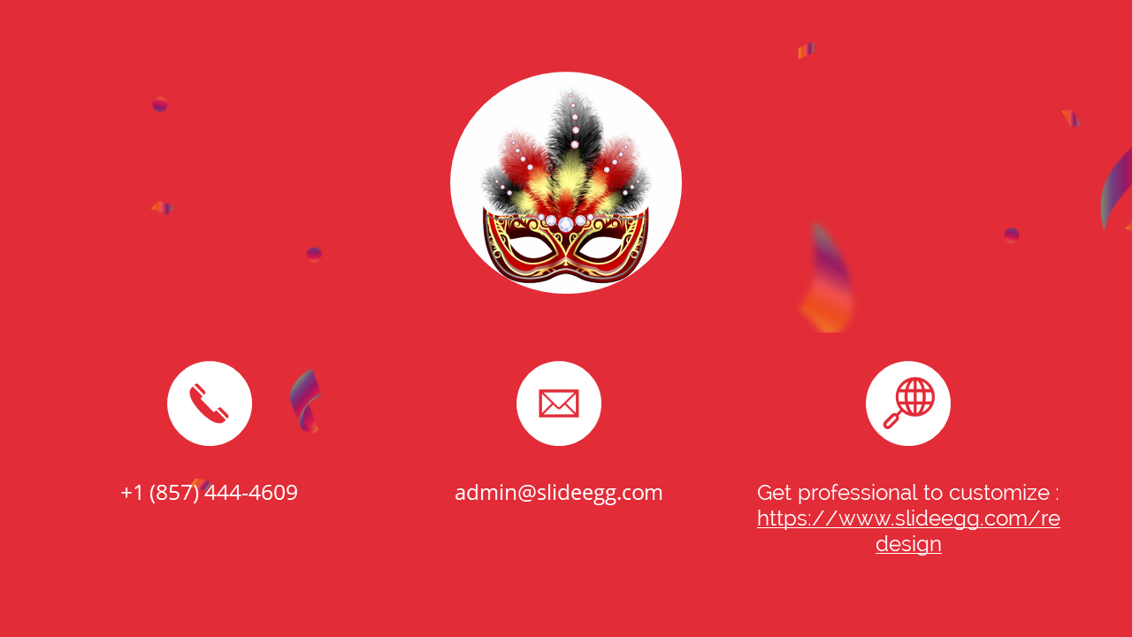 Best Contact Us PPT For Carnival Presentation Template