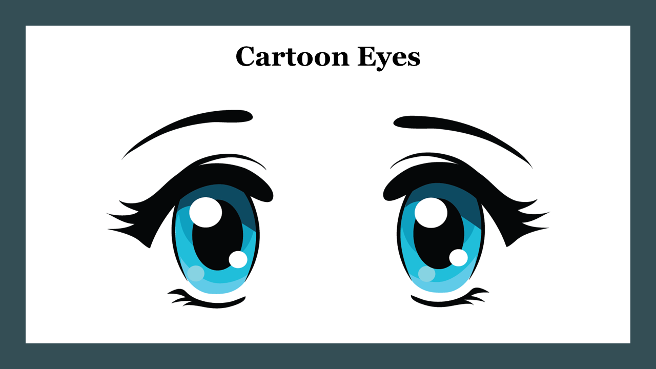 Buy Now Cartoon Eyes PowerPoint Slide Template Presentation