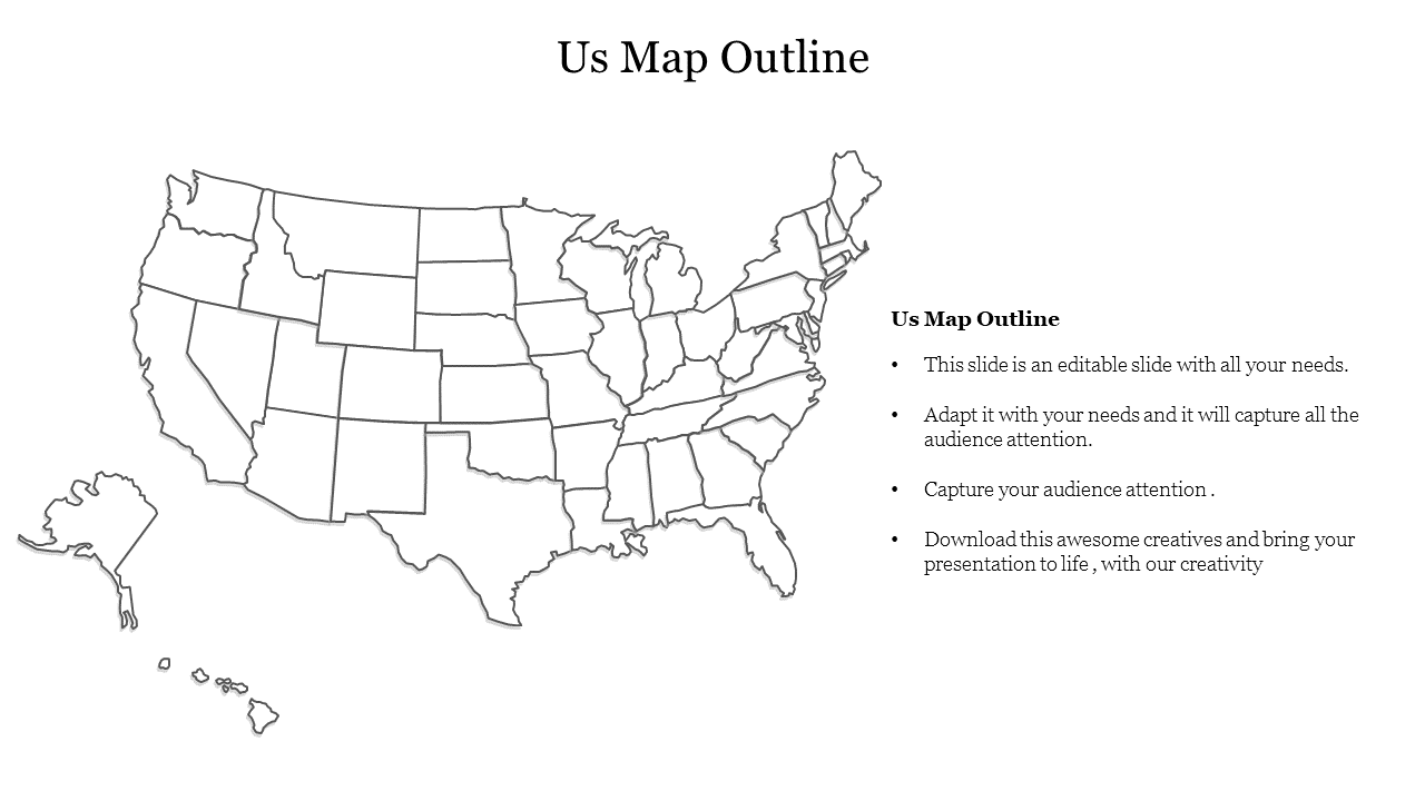 usa map outline