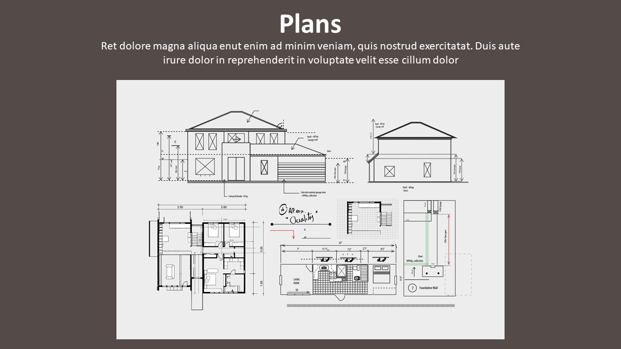 Use Interior Design Sample Board Presentation Slide