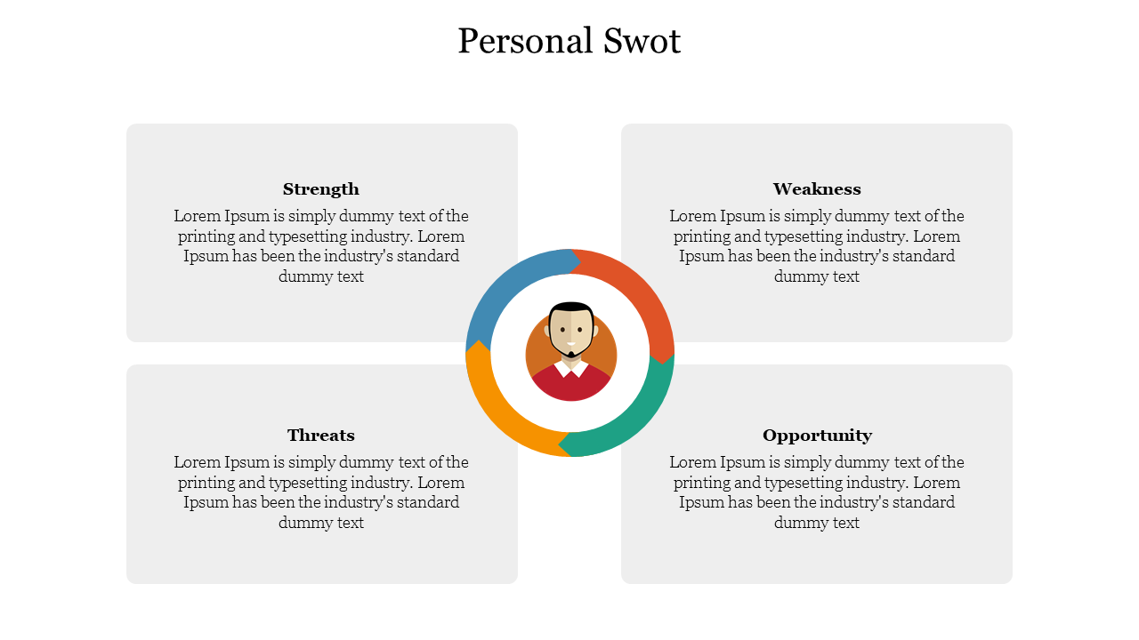 Personal Swot PowerPoint Slide Presentation Template