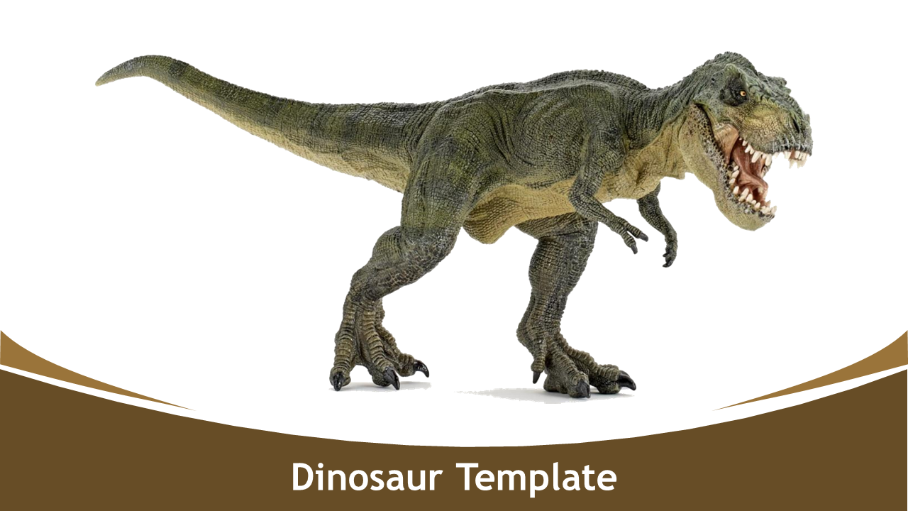 Dinosaur template featuring a realistic tyrannosaurus rex illustration against a white background.