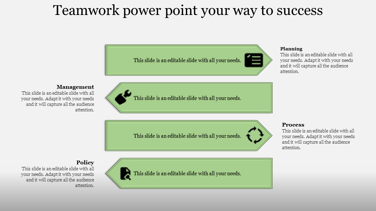 Teamwork PowerPoint Template for Effective Collaboration