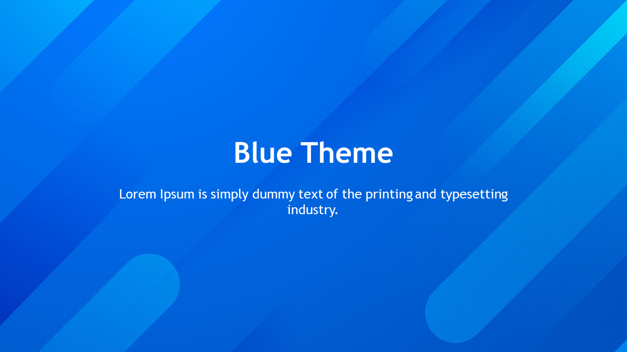 Blue Theme Design For PPT Presetation