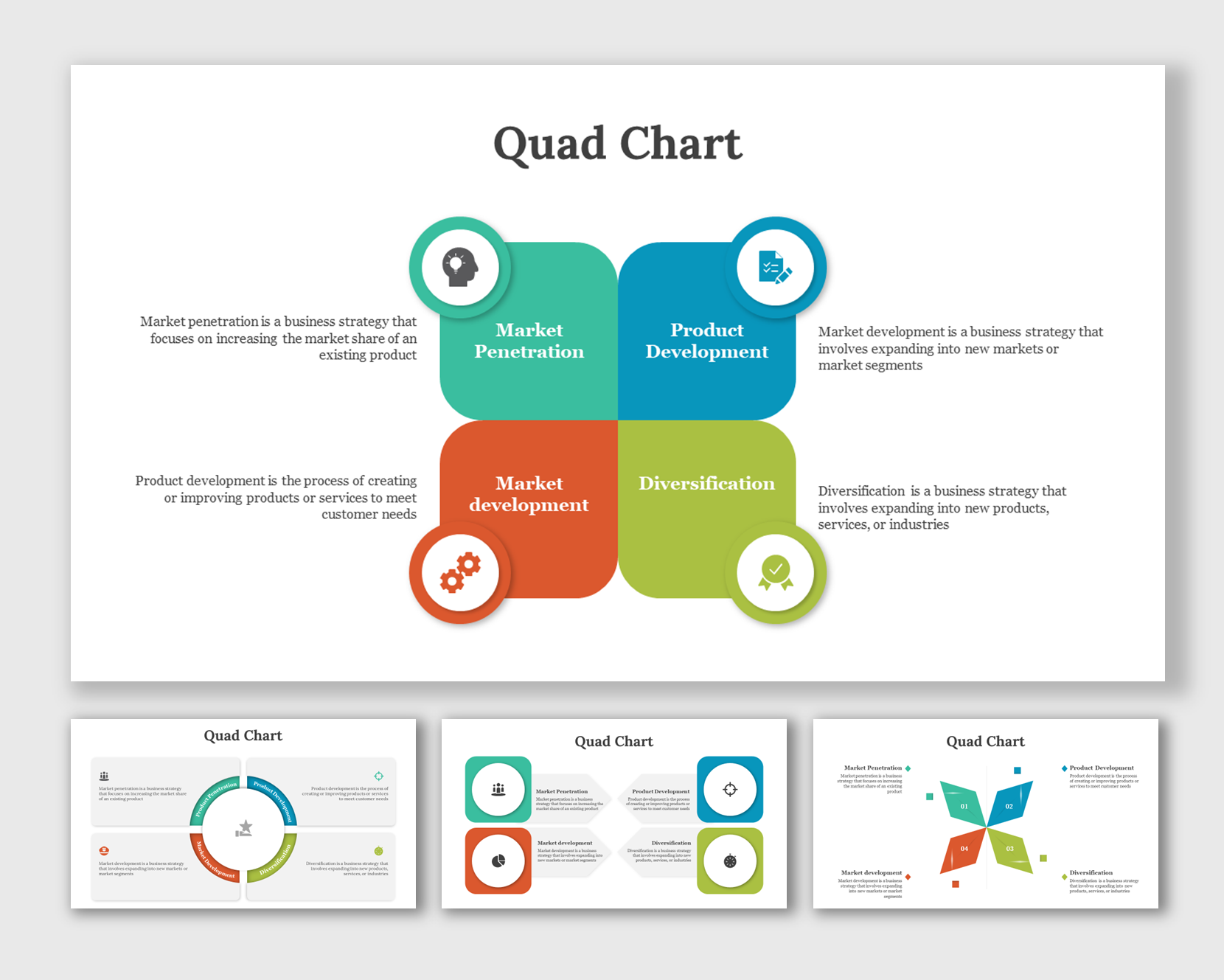Explore Quad Chart PowerPoint and Google Slides Templates