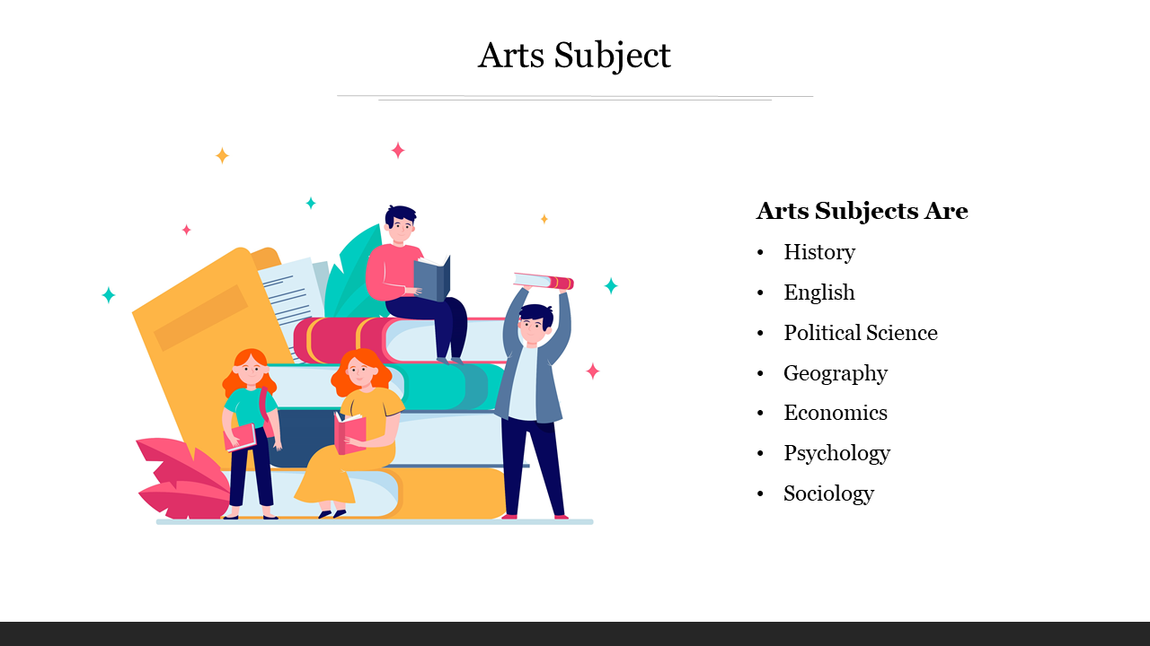 Solemn-Looking Arts Subject PowerPoint Presentation