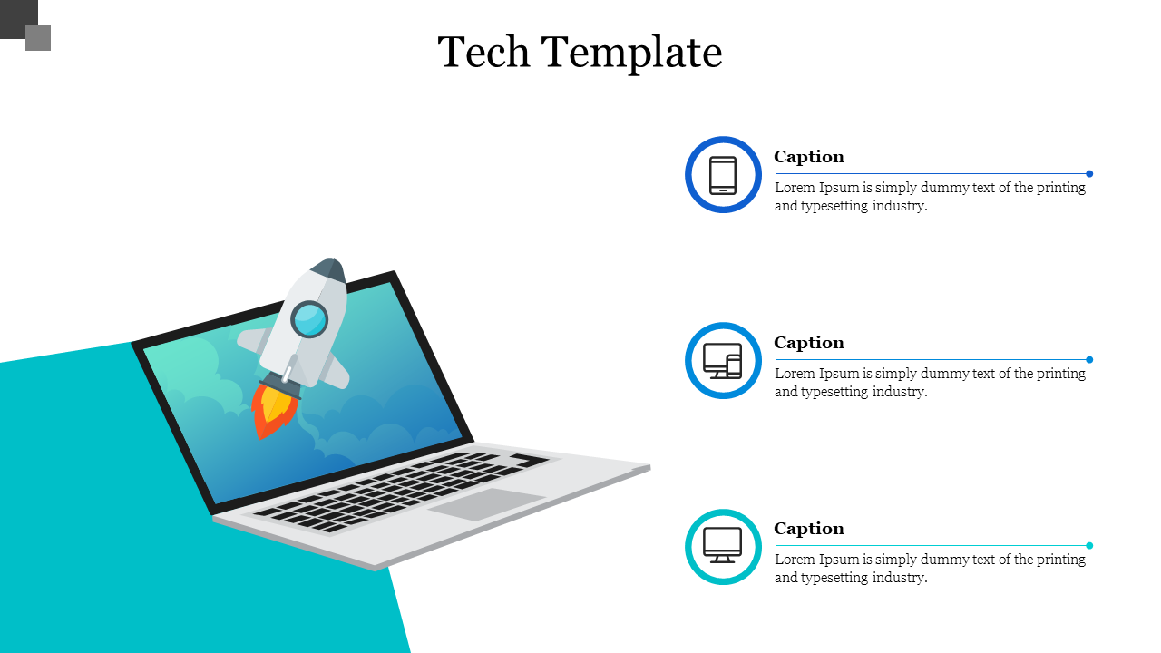 Stunning Tech Template For PPT Presentation Designs