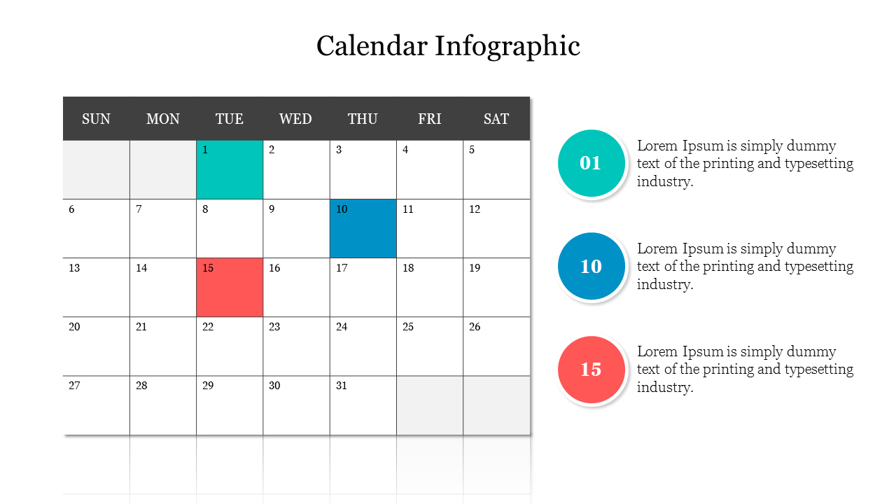 Ready To Use Calendar Infographic PowerPoint Presentation
