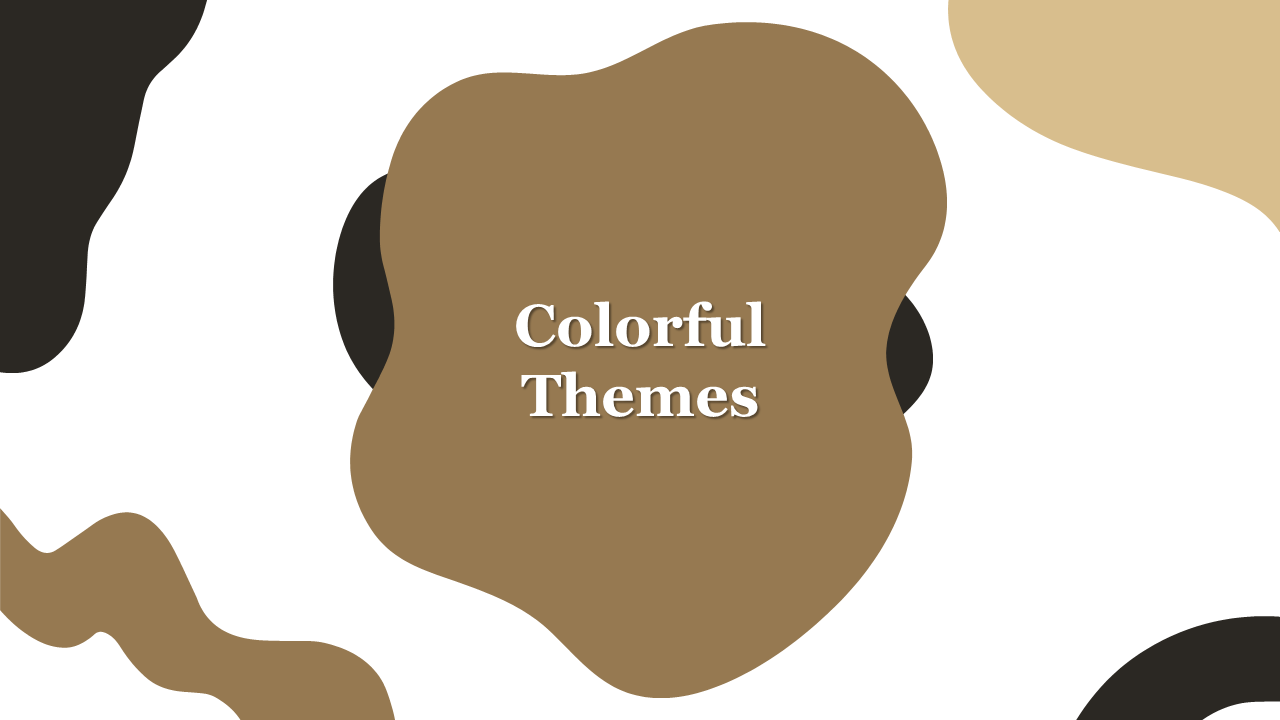 Organic shapes in brown and beige tones with text written in the middle, on a white background.