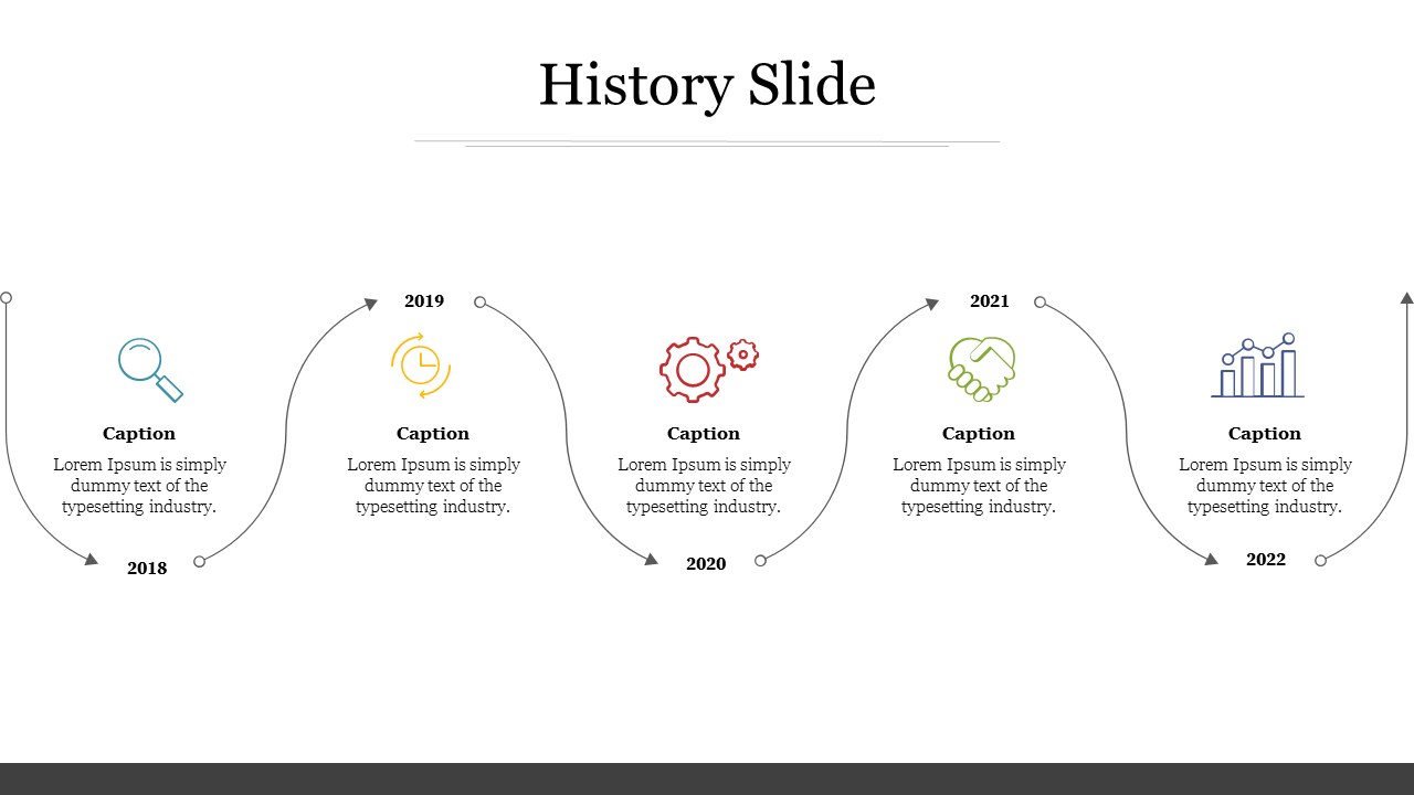 Ready To Use Editable History Slide For Presentation