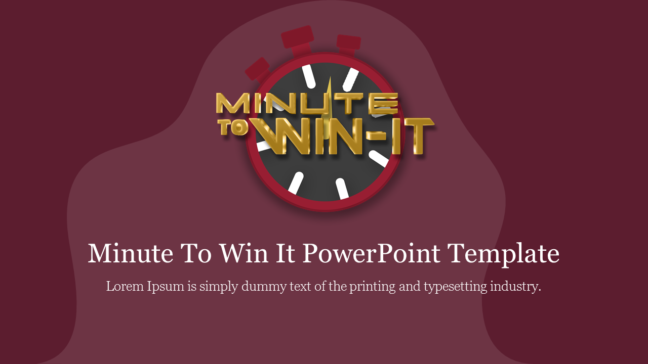 Minute To Win It Google Slides and PowerPoint Templates 