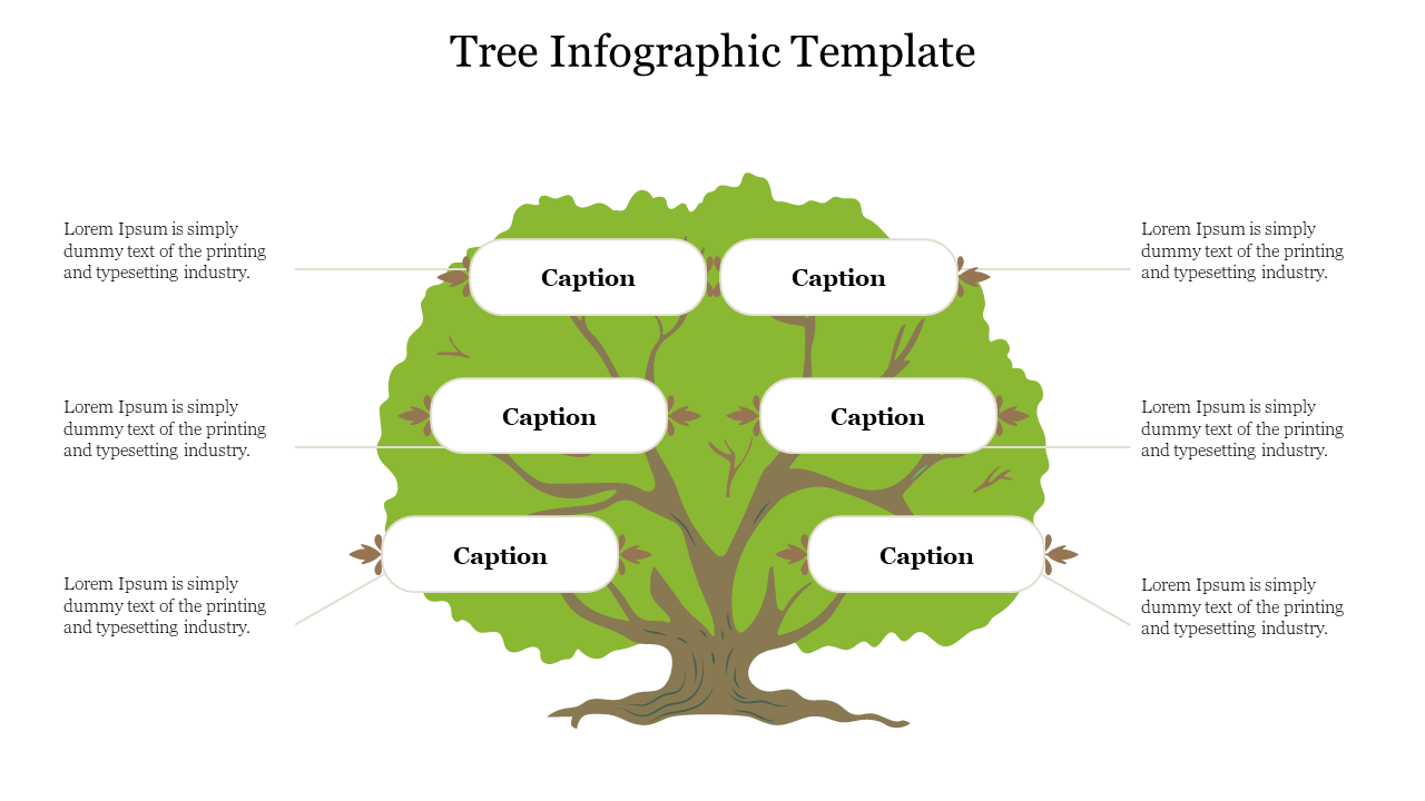 Creative Tree Infographic Template Design presentation