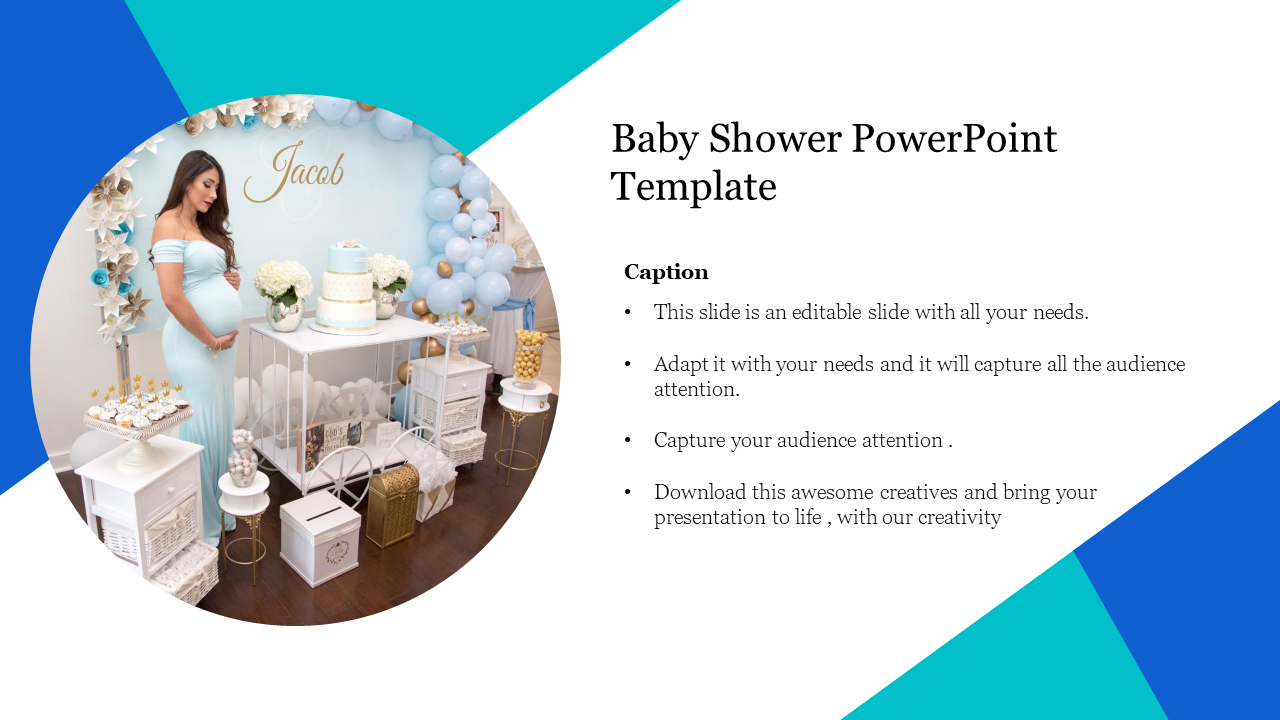 Get this Baby Shower PowerPoint Template Presentation