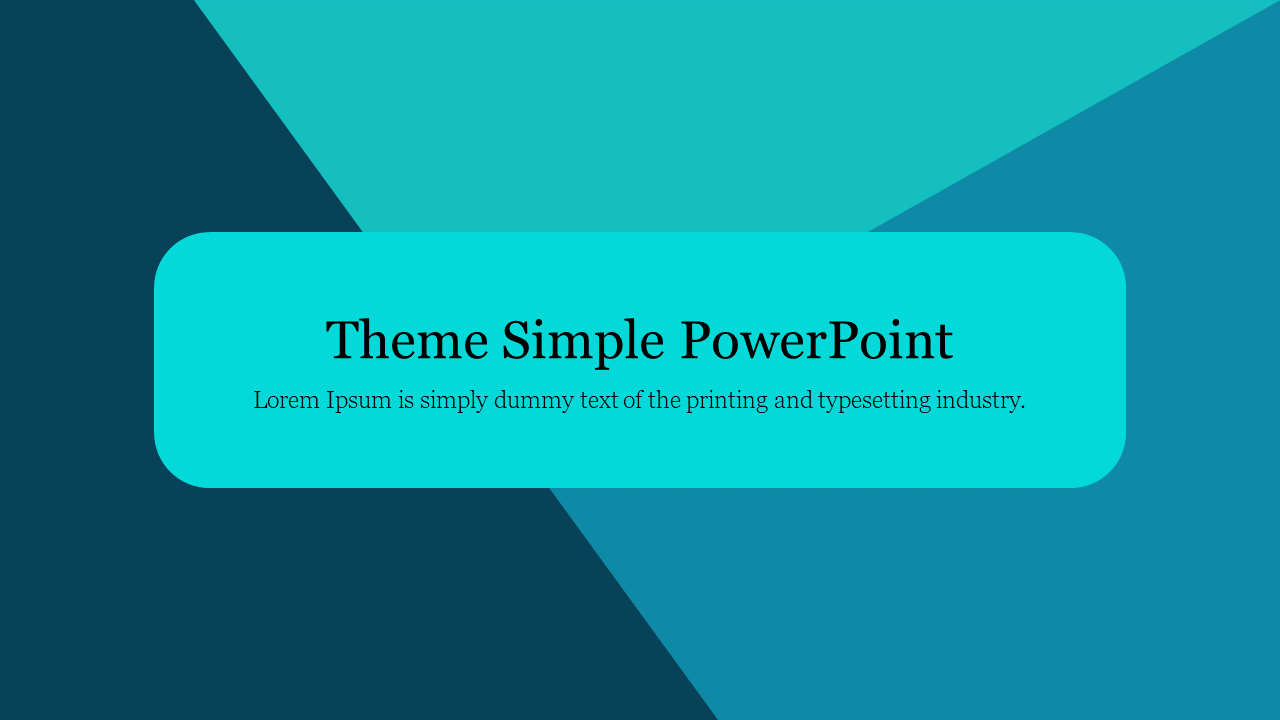 Minimalist blue-themed background with a rectangular text box in the center for placeholder content.