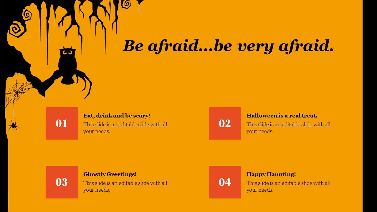 Best Halloween Theme PowerPoint Template Presentation