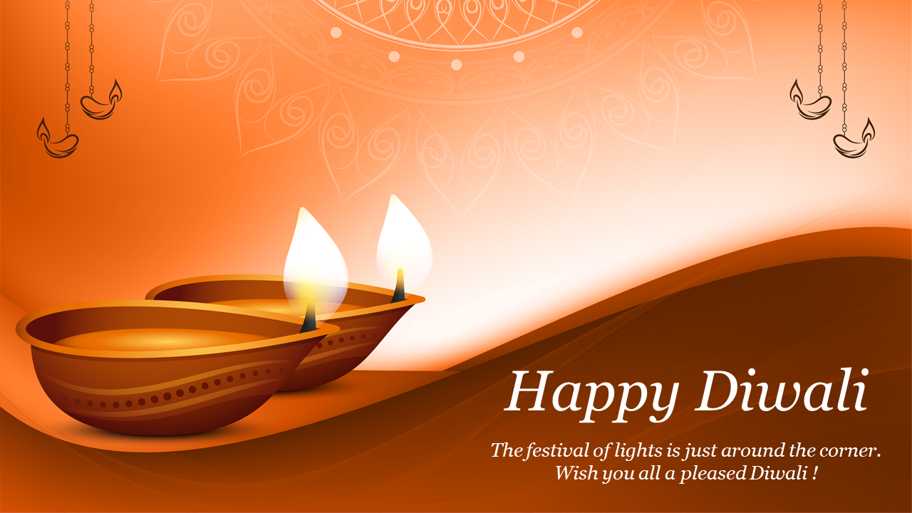 Eye-catching Diwali Slide Background Presentation PPT