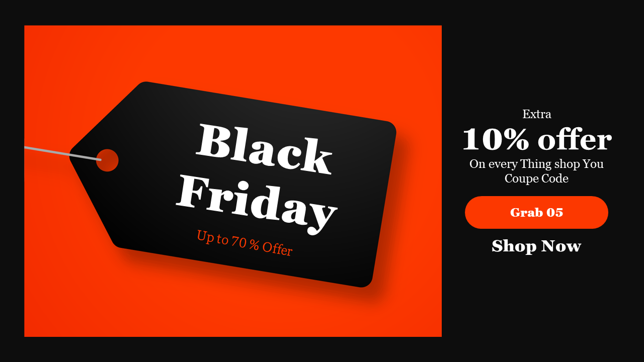 Peak Design Black Friday For Presentation Template